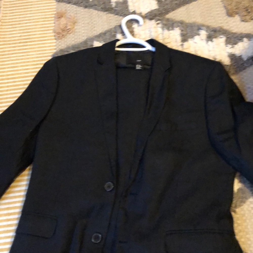 Men’s Linen Suit Black 36R jacket 32 Pants